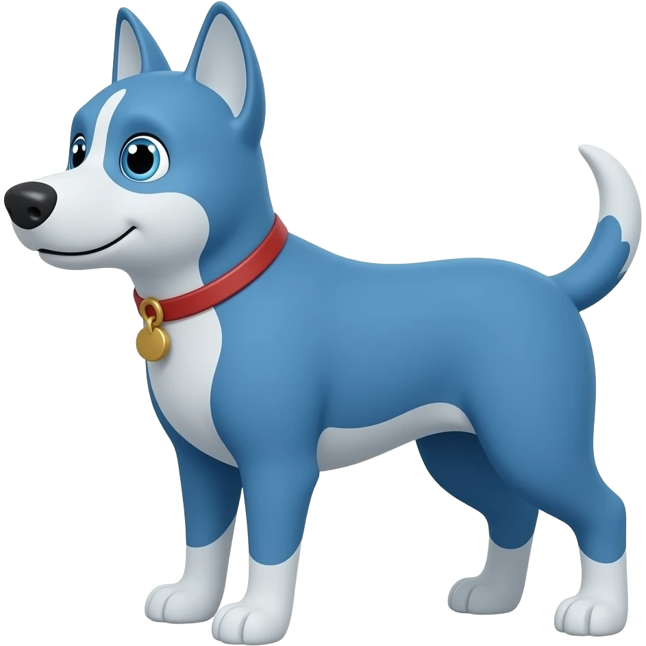blue dogman emoji