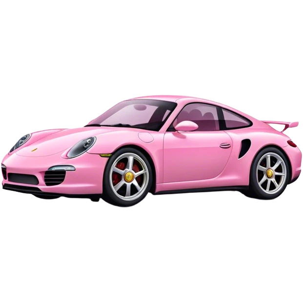 Pink Porsche  emoji