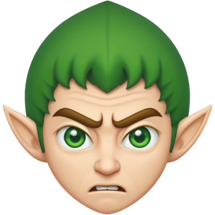 Angry elf emoji