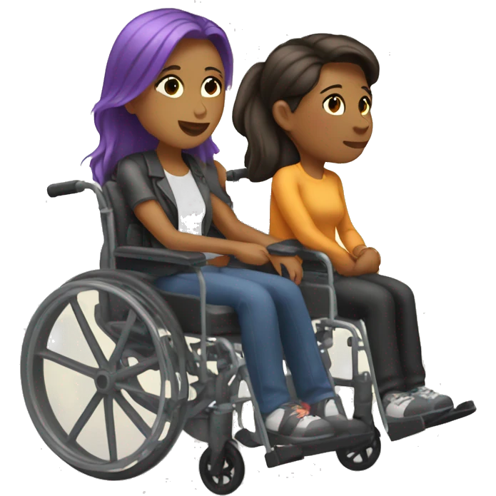 lesbians in wheelchairs emoji