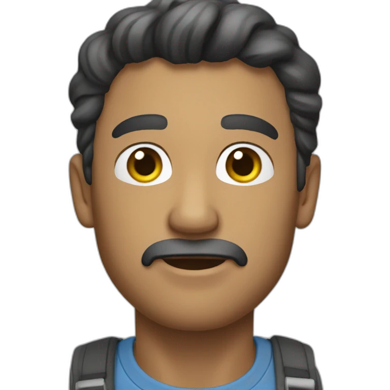 Un homme qui fait la trens skeu skeu emoji