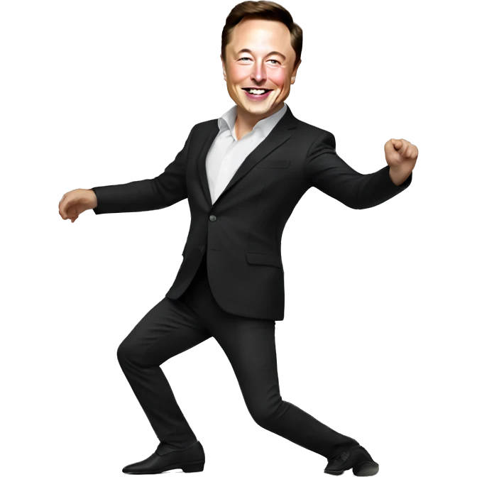 Elon musk dancing salsa emoji