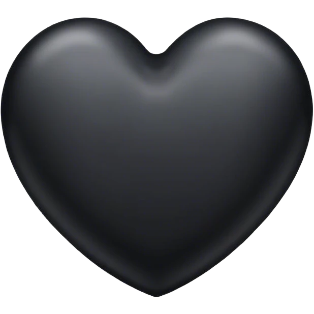 Black heart  emoji