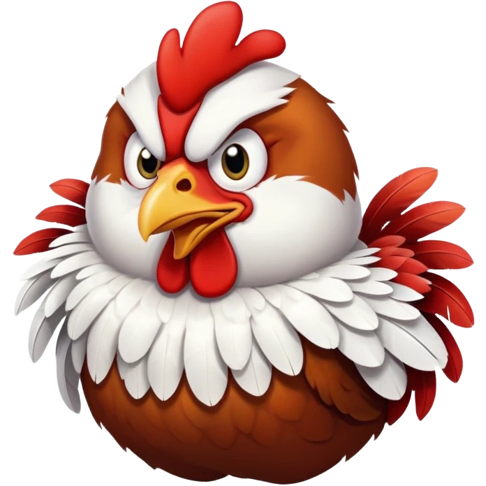 Angry chicken emoji