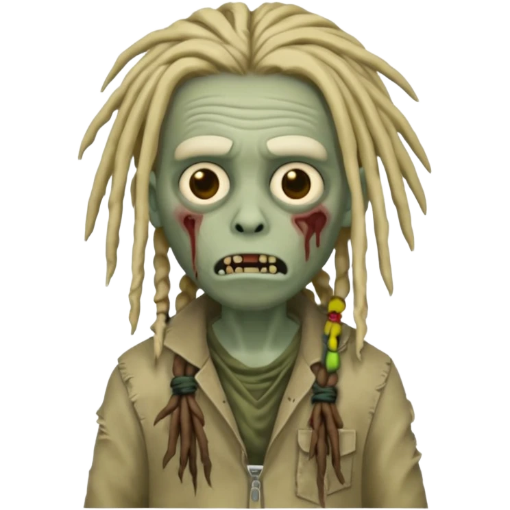 memoji zombie with dreads  emoji