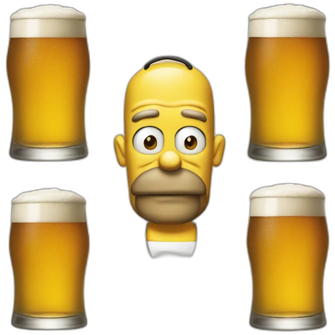 Homer bier emoji