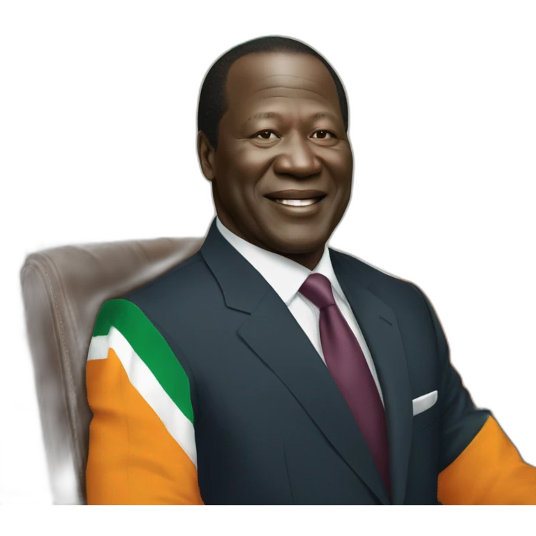 Le president alasane ouattara de la côte d'ivoire emoji