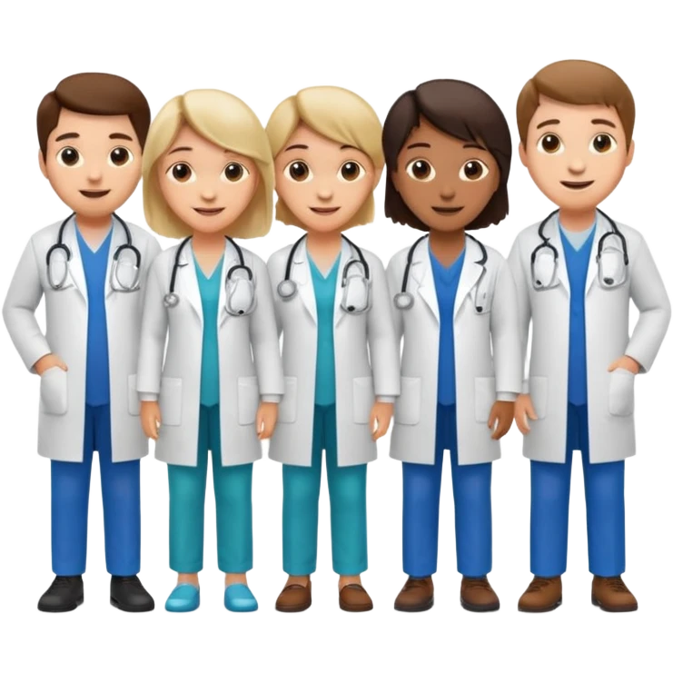 5 doctor staff emoji