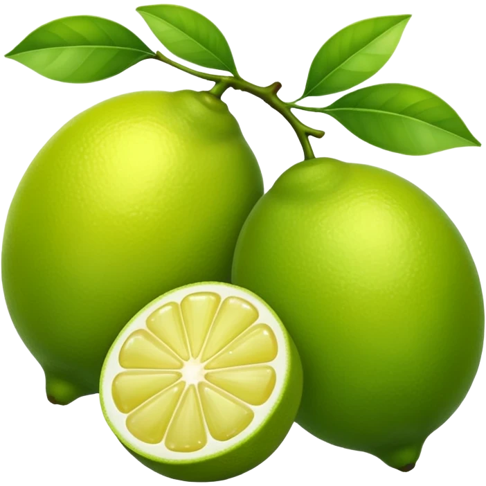 green two lemons emoji