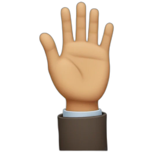 mann lift his hand up  emoji