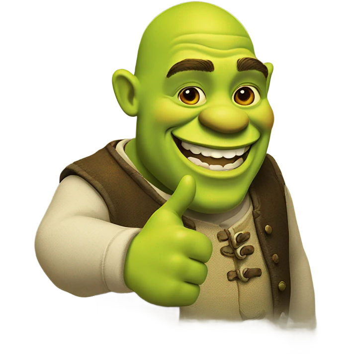 Shrek thumbs up emoji
