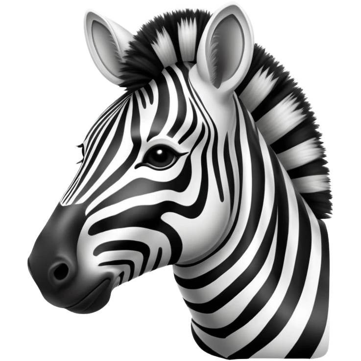 Zebra con labios grandes emoji