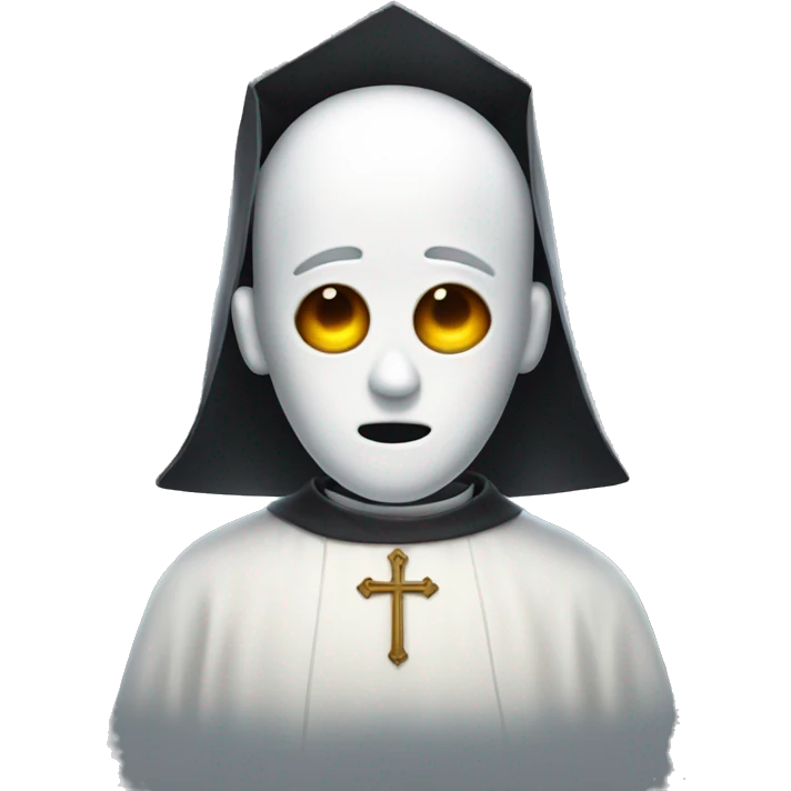 Ghost dressed as a priest emoji