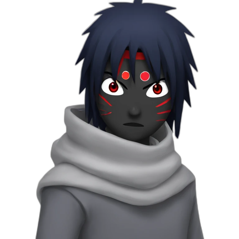 sasuke with sharingan eyes emoji
