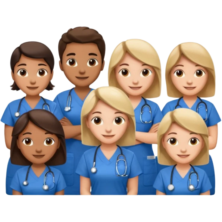 nurses in a classroom emoji