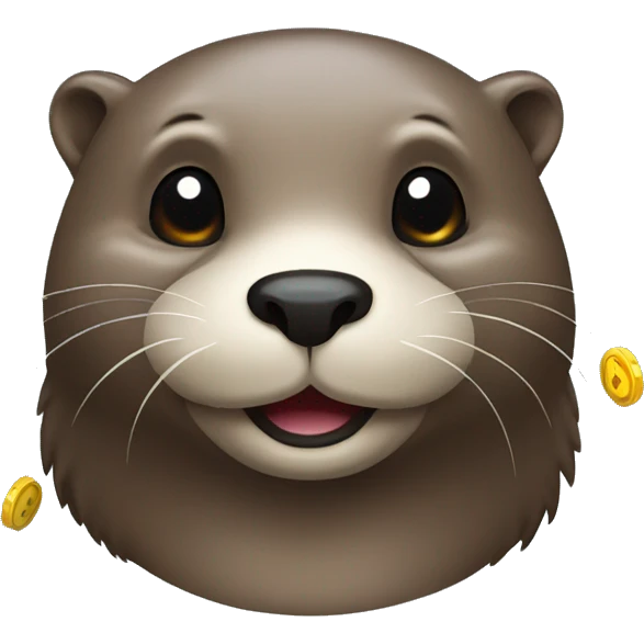 Otter playing at casino emoji
