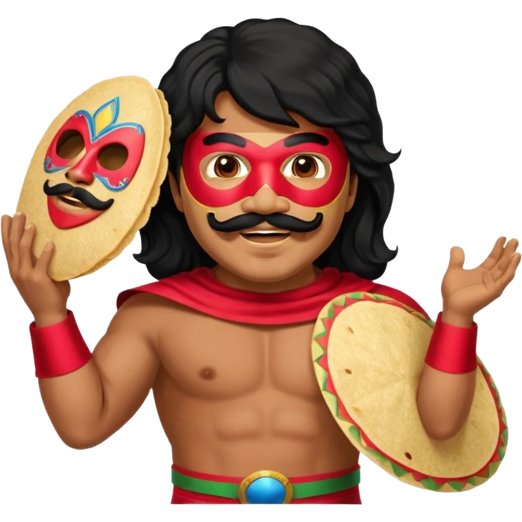 Create a Nacho Libre emoji for a teams chat but make it more original style to the movie emoji