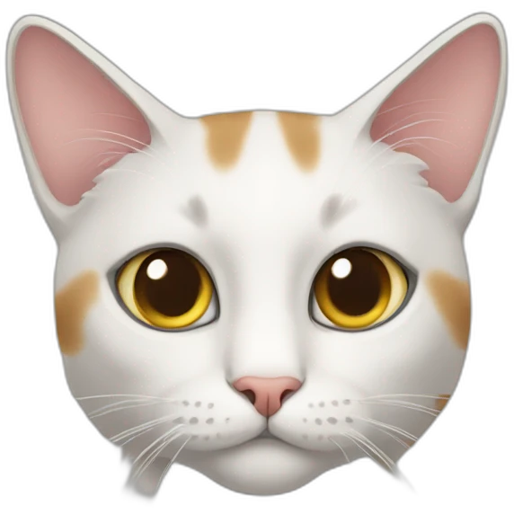 Cat with short emoji