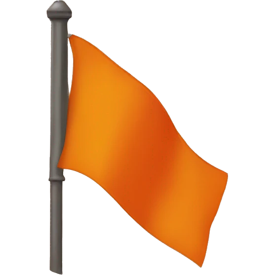 Orange flag emoji