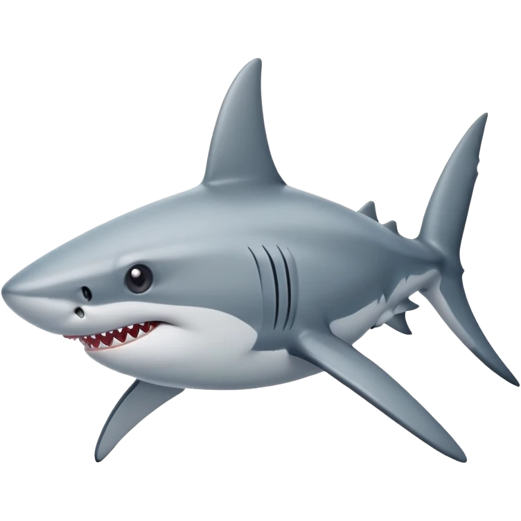 Shark with star eyes emoji