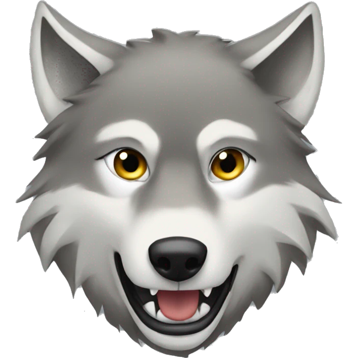 Wolf mophing into sigma  emoji
