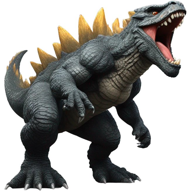godzilla yelling emoji