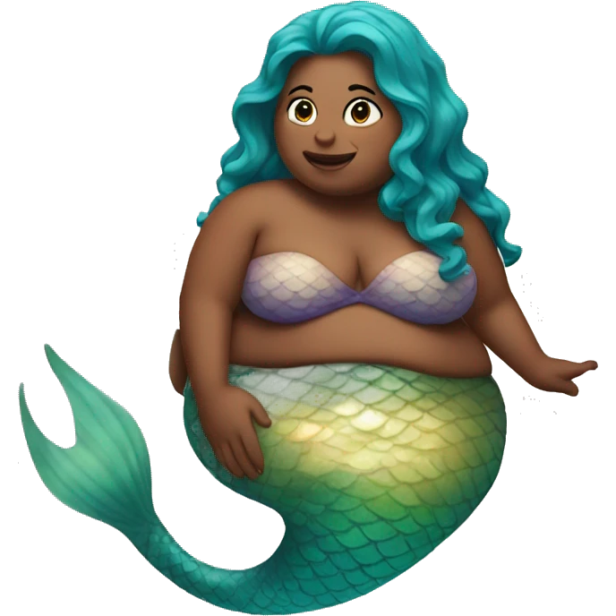Fat mermaid emoji