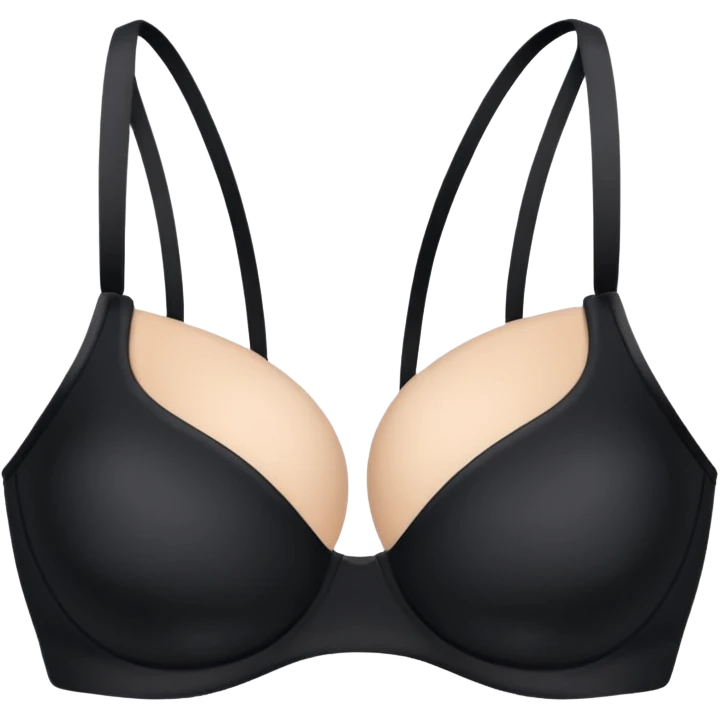 Black plain bra emoji