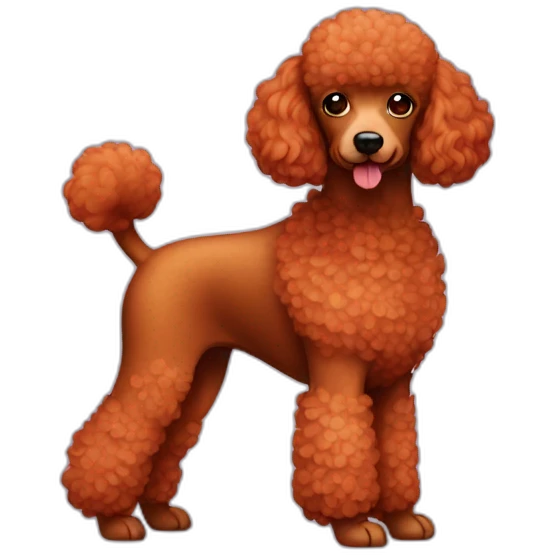 red poodle emoji