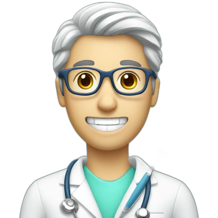 dentist with toothbrush  emoji