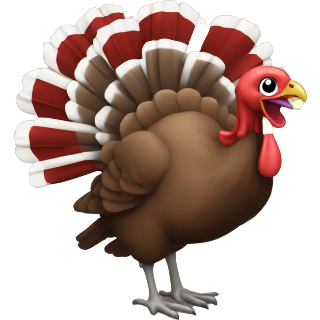 Turkey running for escape riffle emoji