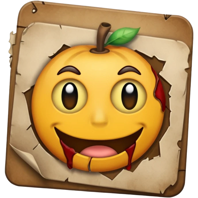 Scary job application emoji