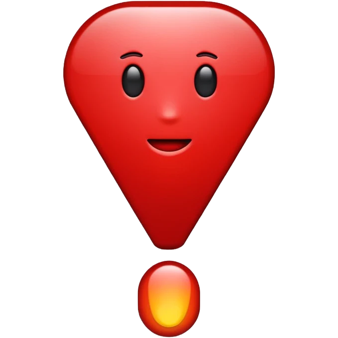 exclamation mark red emoji