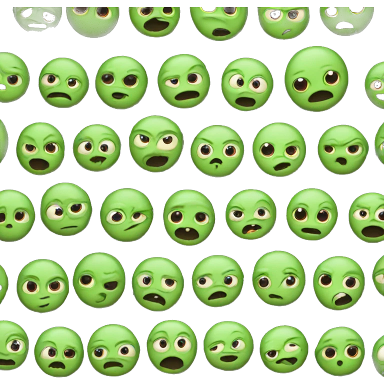 alien emoji with all emotions emoji