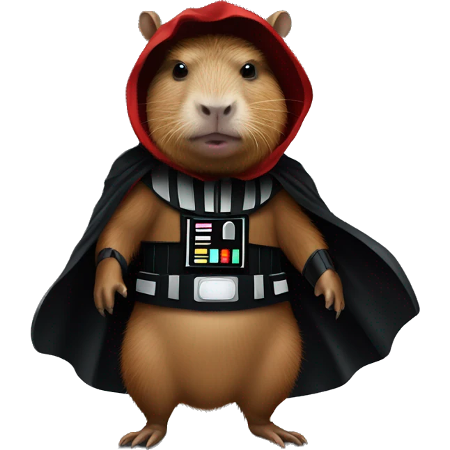 capybara in a darth vader costume  emoji