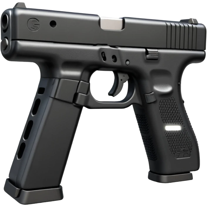 Glock 17 with an extended magazine emoji
