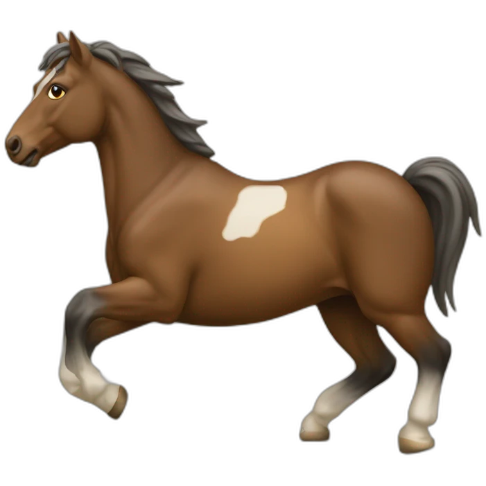 Cheval qui tombe emoji