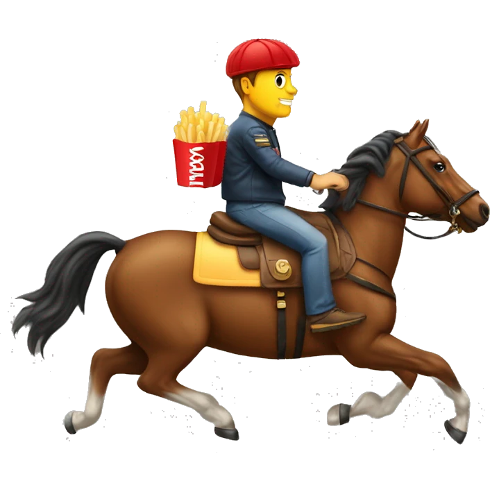 Riding with a Big Mac, this ain’t no fast food emoji