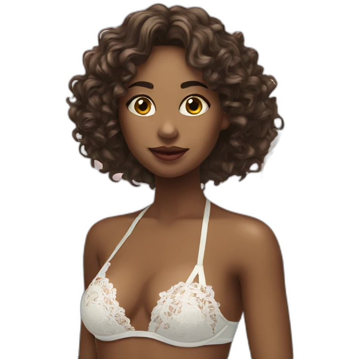 woman-leaned-over-bikini-lace emoji