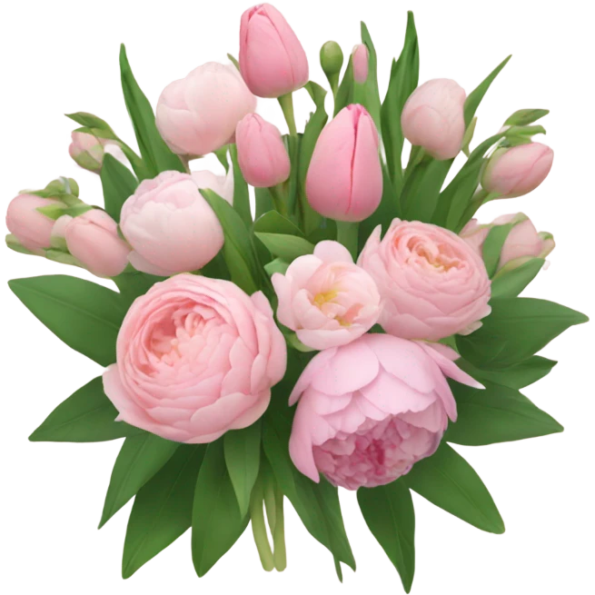 Light pink bouquet emoji