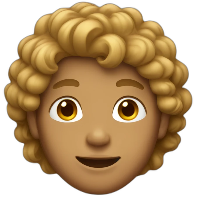 Tan boy with wavy hair emoji