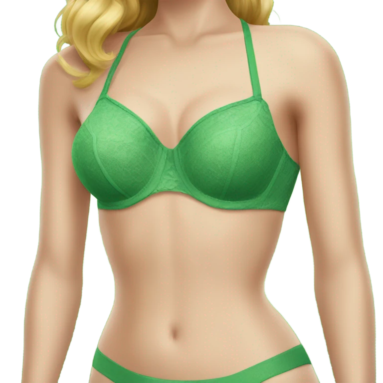 The green bra emoji