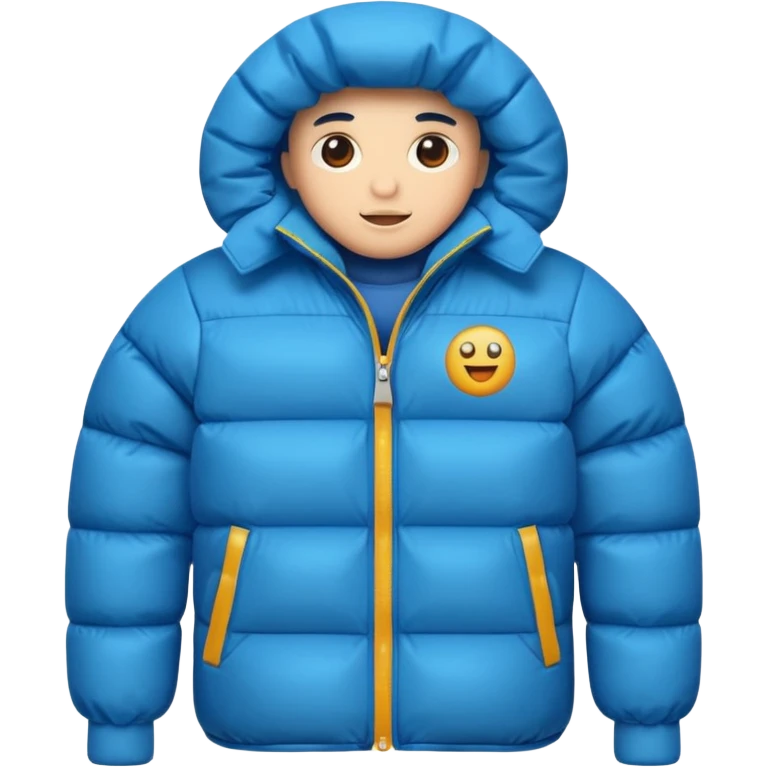 retro puffer jacket emoji