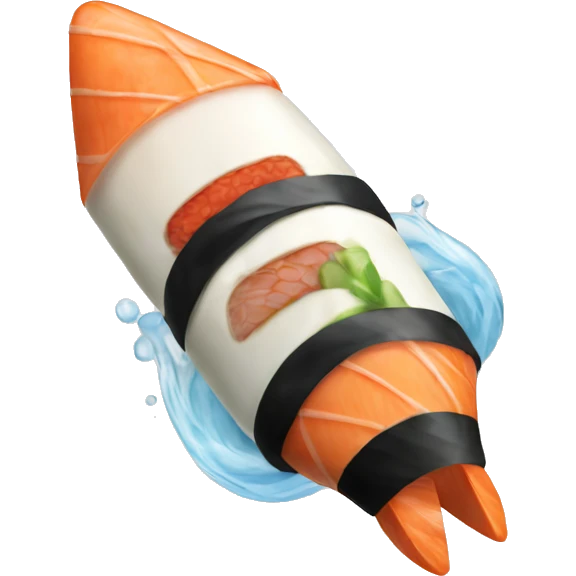 sushi rocketship emoji  emoji
