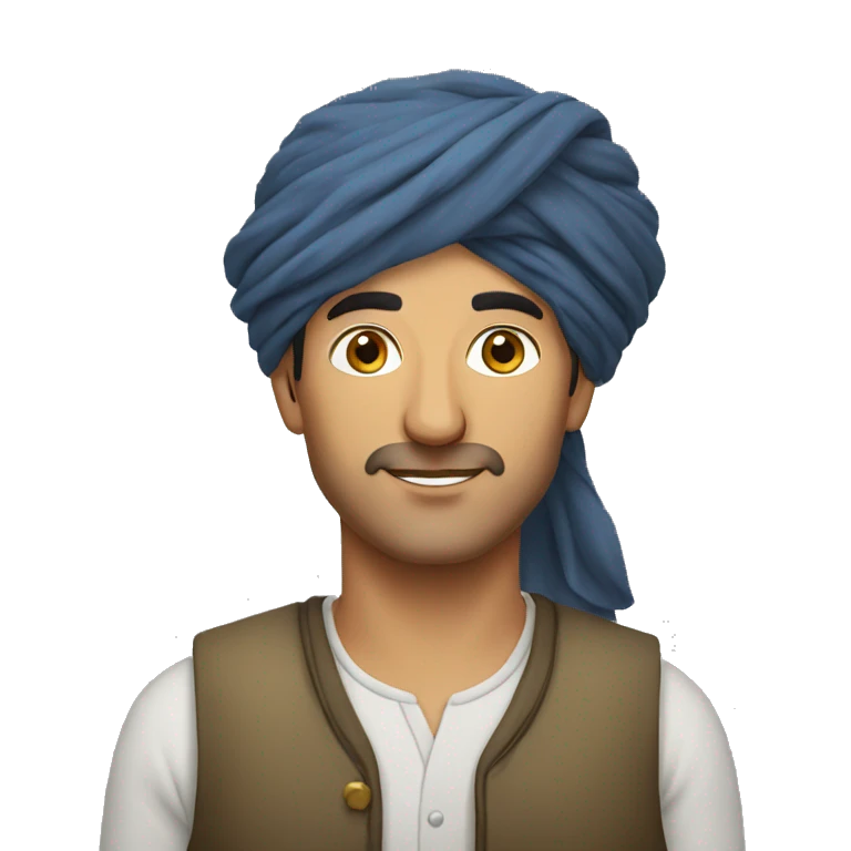 Kurdish man with turban emoji