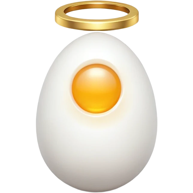 egg with a halo emoji