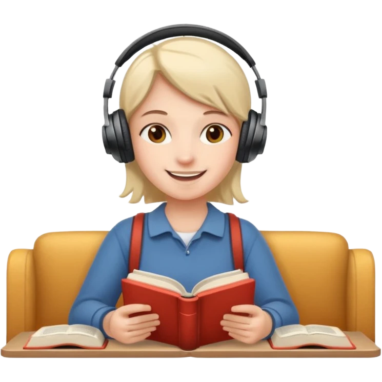 Practicing English at home emoji