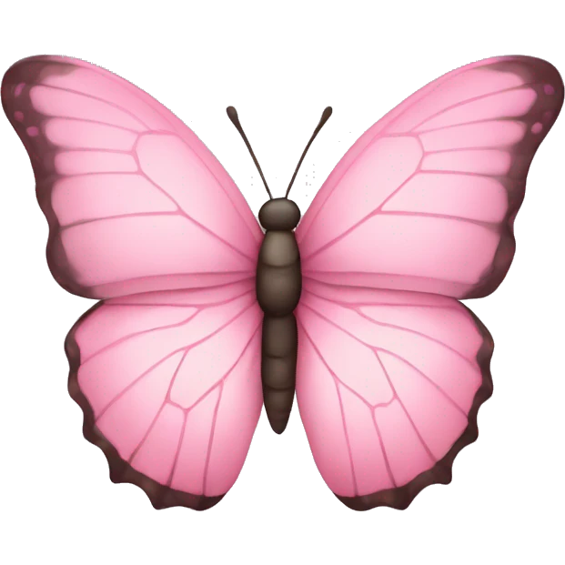 soft pink butterfly emoji