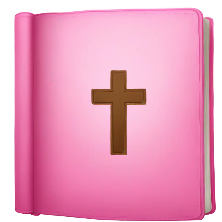 Pink bible emoji