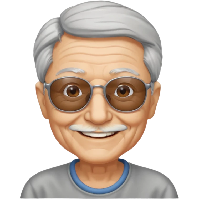 elderly with sunglasses emoji